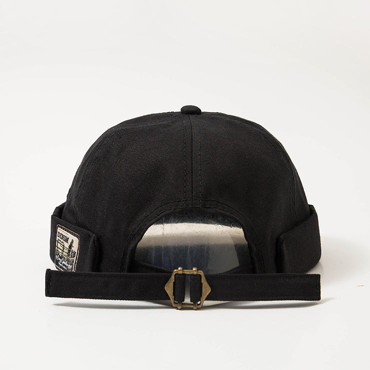 BLACK NOBRIM BRIMLESS HAT BK